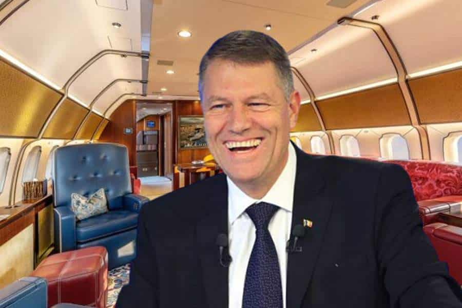 Încă o călătorie în lux a lui Iohannis. Avioane private care au costat 40 de milioane de lei