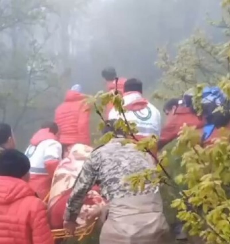 VIDEO Cadavrul președintelui iranian a fost recuperat de salvatori